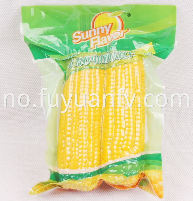 two corn packed on vacuumm